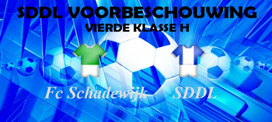 SDDL kan vrij uit spelen tegen Fc Schadewijk