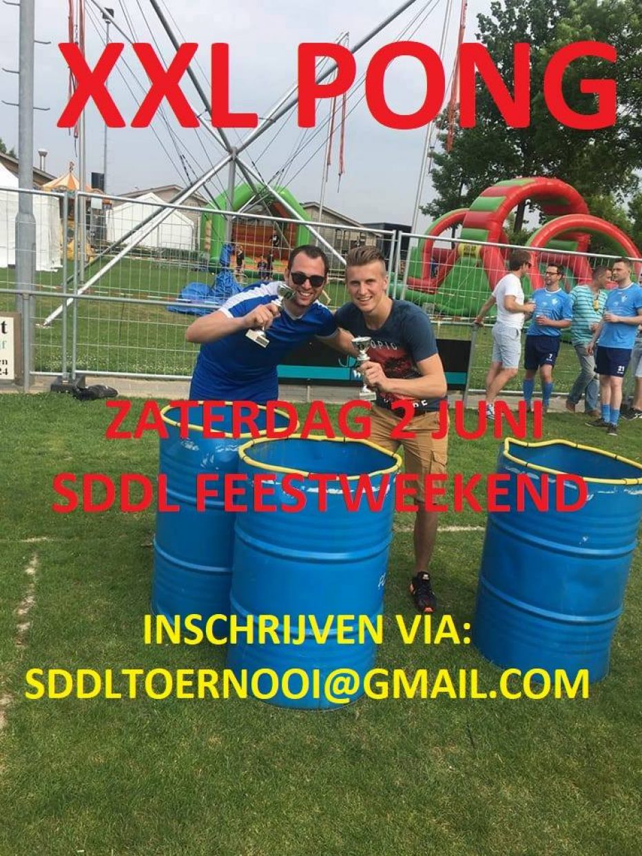 Ook dit feestweekend weer XXL-pong