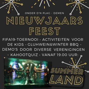 Nieuwjaarsreceptie zaterdag 5 januari