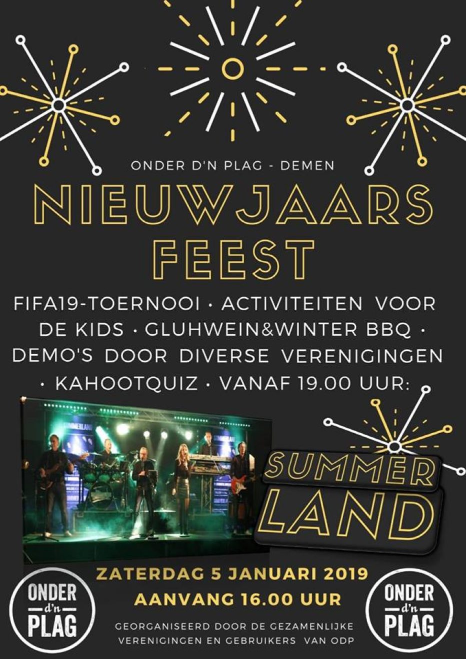 Nieuwjaarsreceptie zaterdag 5 januari